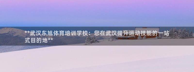 极悦平台官方网站入口链接手机：**武汉东旭体育培训学
