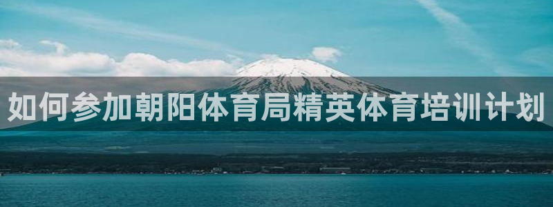 极悦平台股东：如何参加朝阳体育局精英体育培训计划