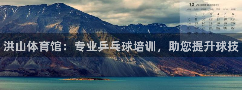 极悦平台app二维码怎么弄的：洪山体育馆：专业乒乓球