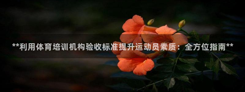 极悦娱乐代理：**利用体育培训机构验收标准提升运动员