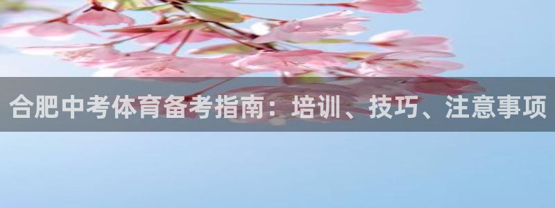 极悦娱乐代理多少钱：合肥中考体育备考指南：培训、技巧