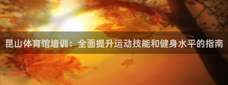 极悦娱乐官网下载安装：昆山体育馆培训：全面提升运动技