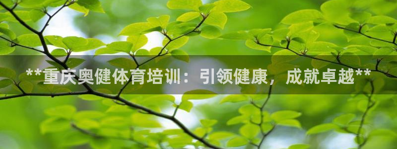 极悦娱乐下载安装手机版：**重庆奥健体育培训：引领健