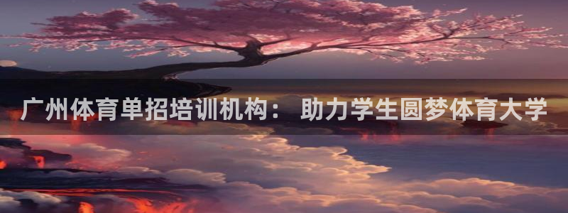 极悦平台注册登录不上：广州体育单招培训机构： 助力学